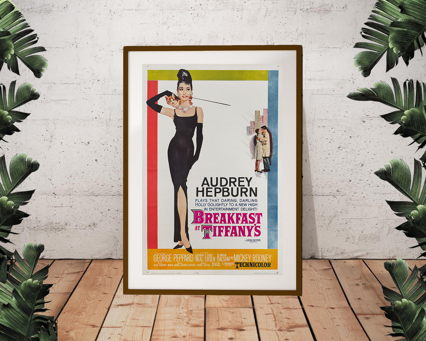 Audrey Hepburn Breakfast at Tiffany's 1961 Vintage Movie Poster (24"x36")