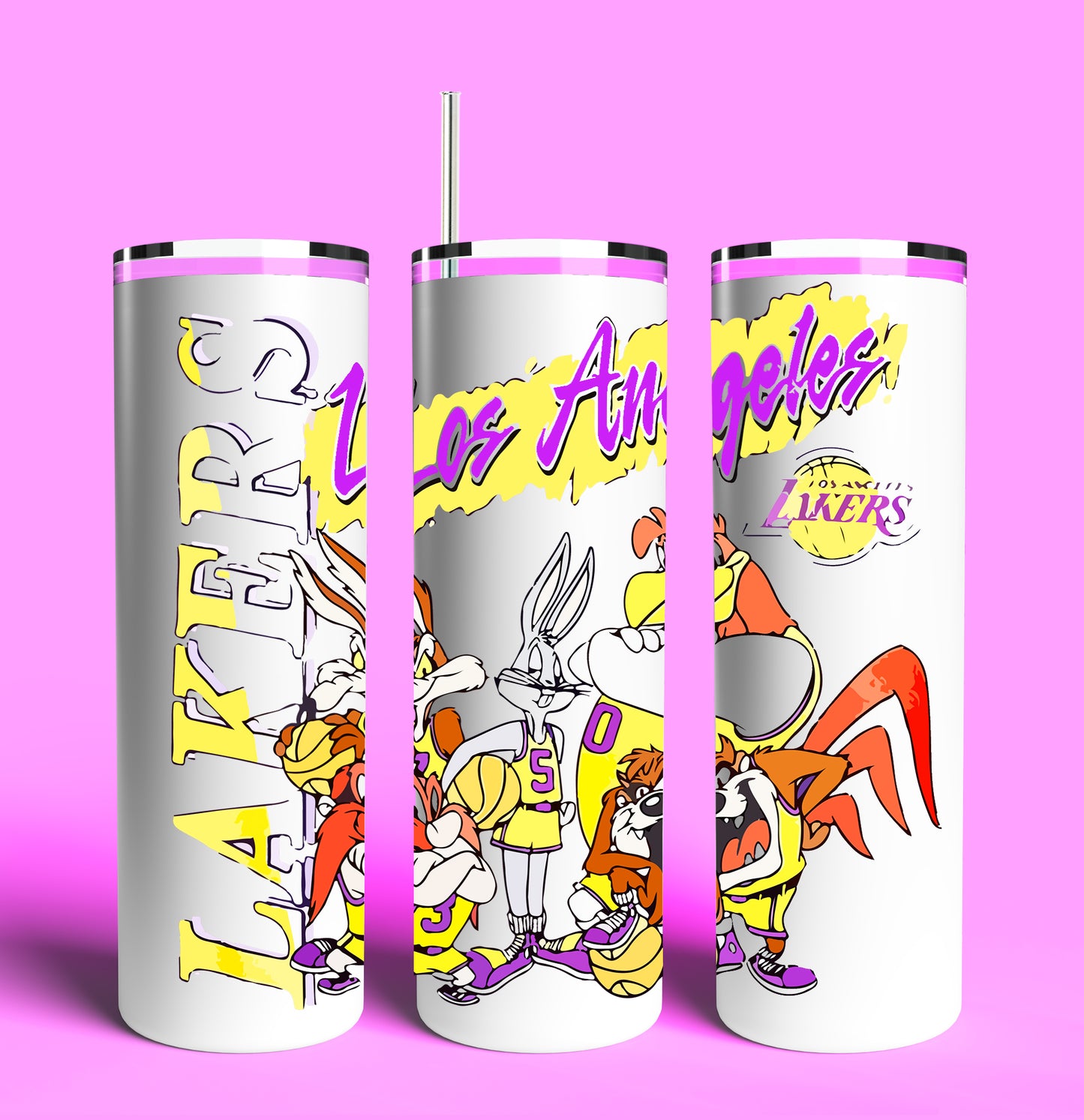 Looney Laker Tumbler 20oz Skinny Tumbler (Lid and Plastic Straw Included)
