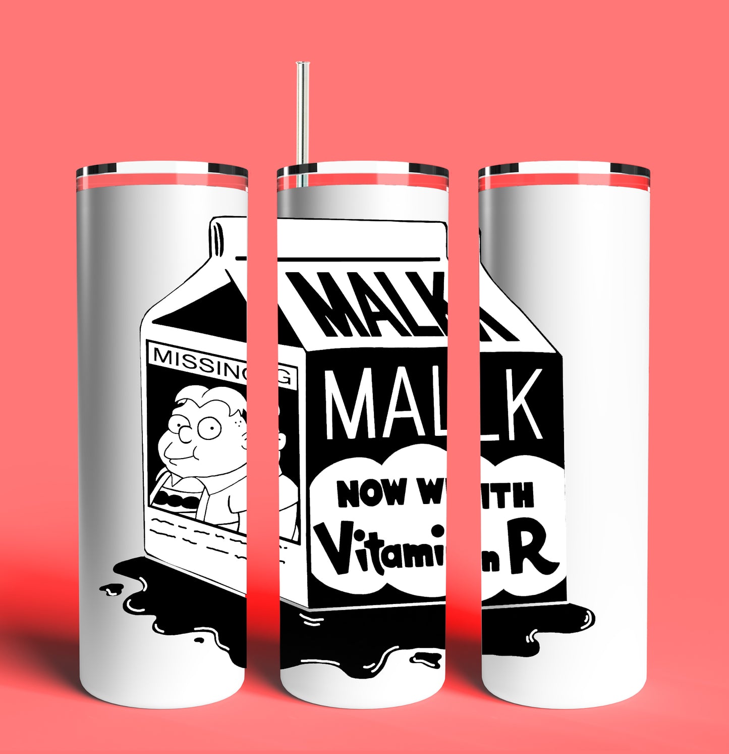 MALK The Simpsons 20oz Skinny Tumbler (Lid and Plastic Straw Included)