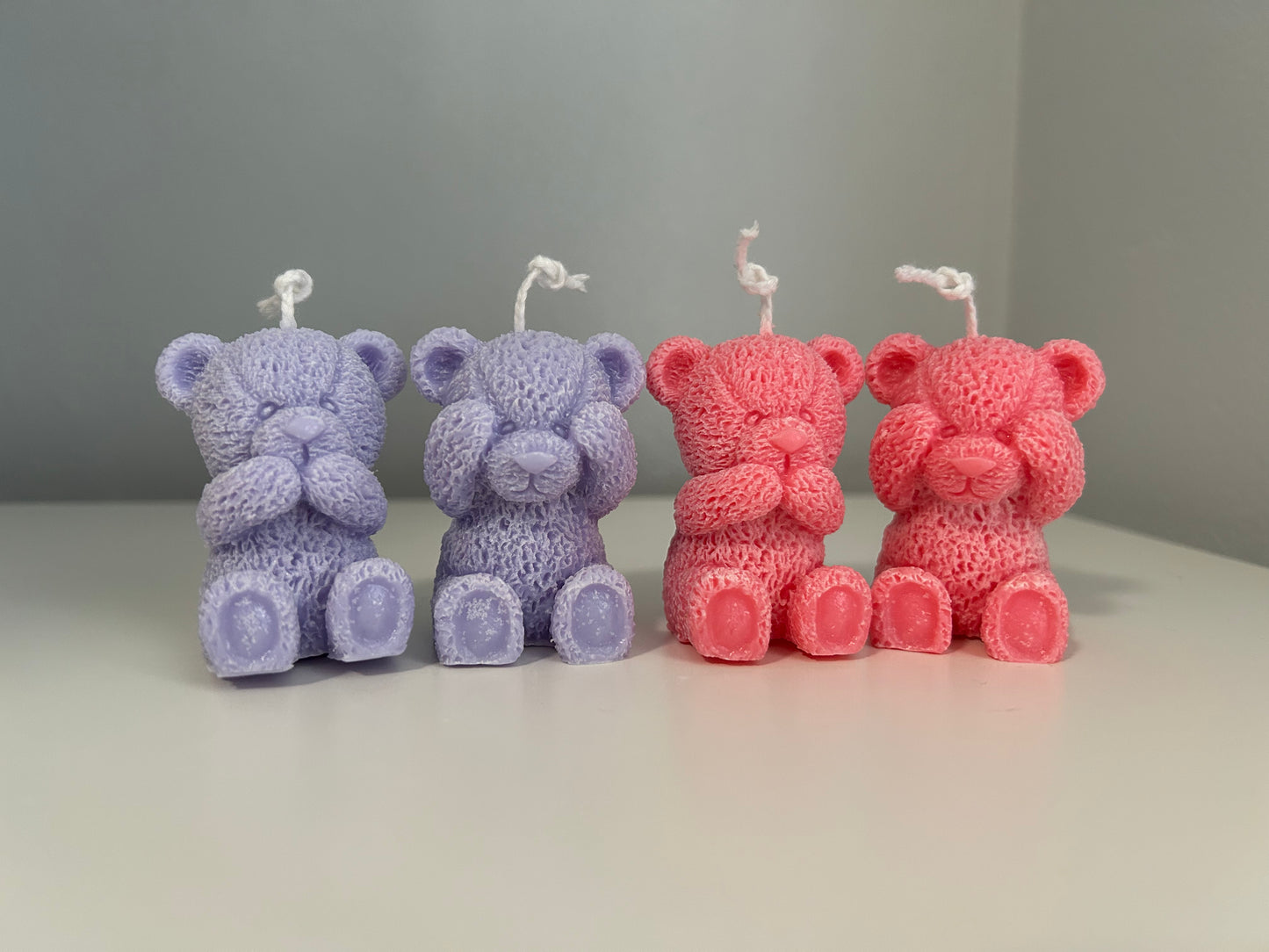 Teddy Bear Candles 2 Set