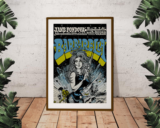 Barbarella Jane Fondova Vintage 1961 Poster (24"x36")