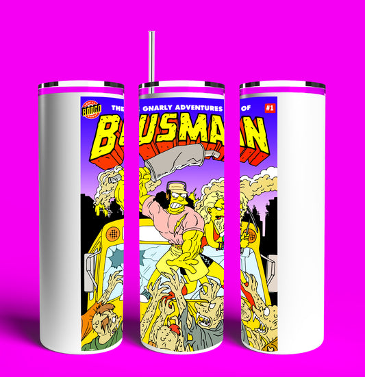 Busman Otto 20oz Skinny Tumbler (Lid and Plastic Straw Included)