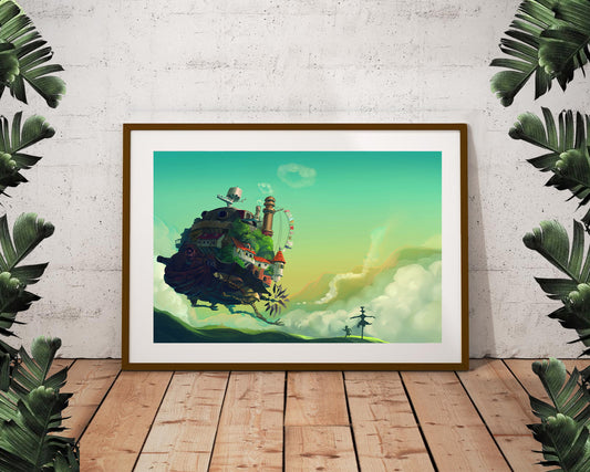 Howls Spirited Away Moving Castle Poster (24"x36")