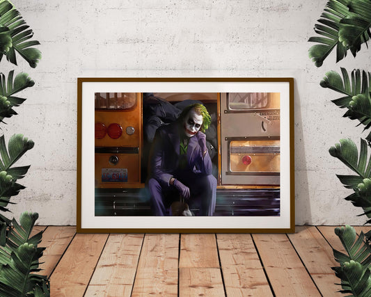The Joker Heath Ledger Portrait Poster (36”x24”)