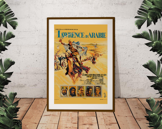 Lawrence of Arabia 1963 French Vintage Movie Poster (24"x36")