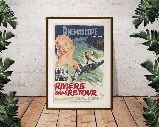 Marilyn Monroe - The River of No Return / La Rivière Sans Retour 1954 French Poster (24"x36")