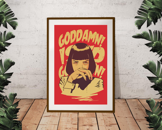 Mia Wallace Pulp Fiction Poster (24"x36")