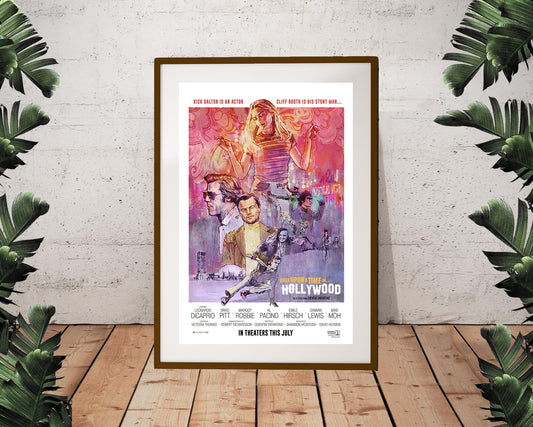 Once Upon a Time in Hollywood Movie Poster Collage (24"x36")