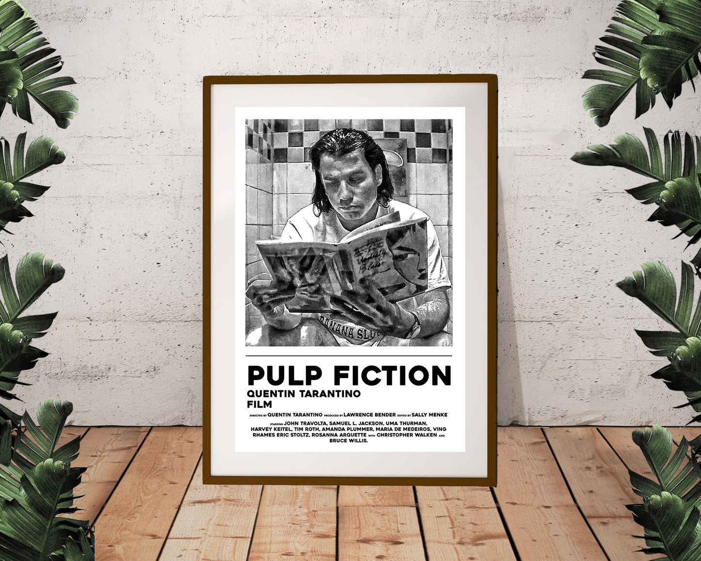 Pulp Fiction Vincent Vega Bathroom Poster (24"x36")