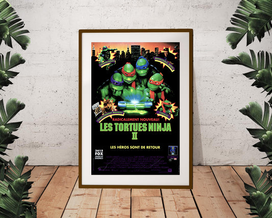 Teenage Mutant Ninja Turtles Secret of the Ooze French Vintage Poster (24"x36")