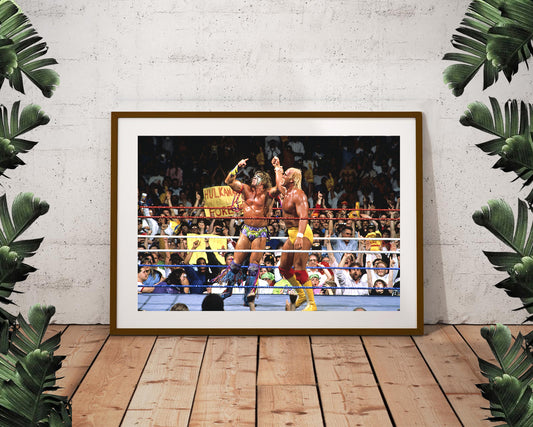 Ultimate Warrior and Hulk Hogan Poster (36"x24")