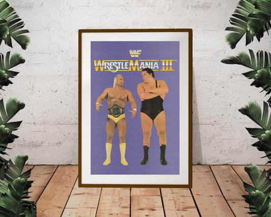 WrestleMania III Poster (24"x36")